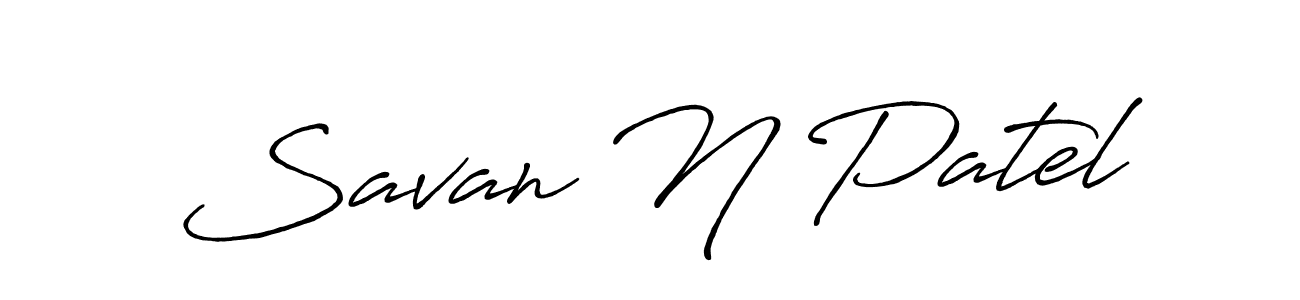Make a short Savan N Patel signature style. Manage your documents anywhere anytime using Antro_Vectra_Bolder. Create and add eSignatures, submit forms, share and send files easily. Savan N Patel signature style 7 images and pictures png