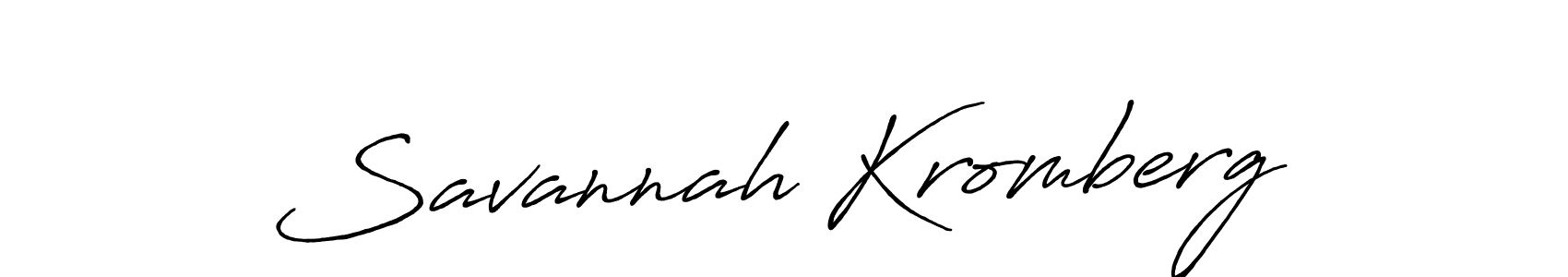 How to make Savannah Kromberg name signature. Use Antro_Vectra_Bolder style for creating short signs online. This is the latest handwritten sign. Savannah Kromberg signature style 7 images and pictures png