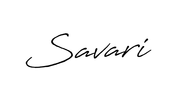 Design your own signature with our free online signature maker. With this signature software, you can create a handwritten (Antro_Vectra_Bolder) signature for name Savari. Savari signature style 7 images and pictures png