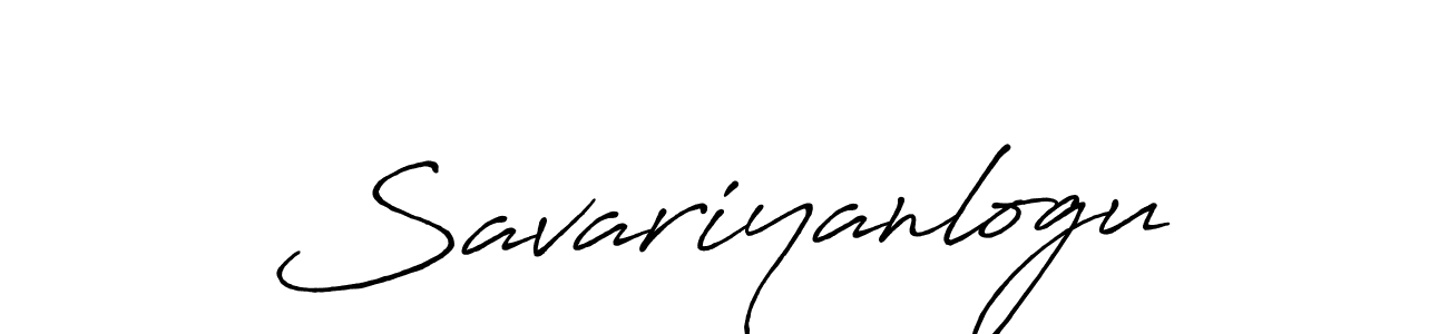 Make a beautiful signature design for name Savariyanlogu. With this signature (Antro_Vectra_Bolder) style, you can create a handwritten signature for free. Savariyanlogu signature style 7 images and pictures png