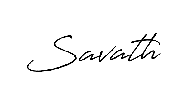 Make a beautiful signature design for name Savath. With this signature (Antro_Vectra_Bolder) style, you can create a handwritten signature for free. Savath signature style 7 images and pictures png