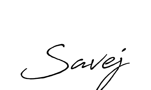 Make a beautiful signature design for name Savej. With this signature (Antro_Vectra_Bolder) style, you can create a handwritten signature for free. Savej signature style 7 images and pictures png