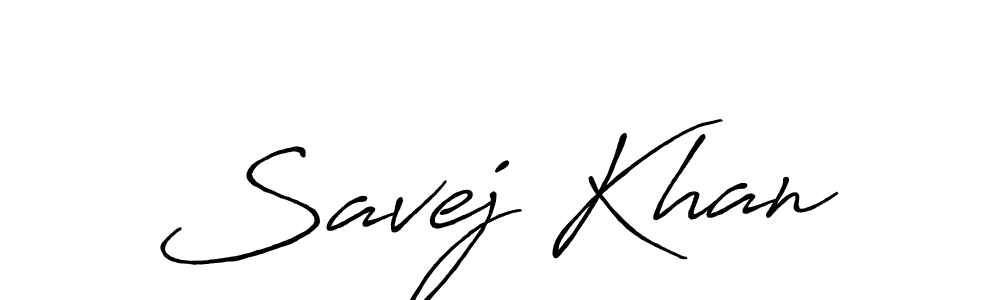 if you are searching for the best signature style for your name Savej Khan. so please give up your signature search. here we have designed multiple signature styles  using Antro_Vectra_Bolder. Savej Khan signature style 7 images and pictures png