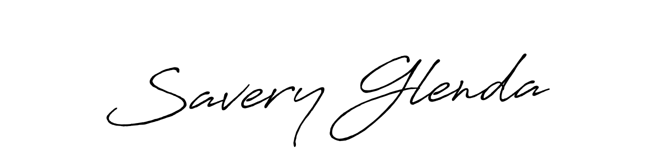 if you are searching for the best signature style for your name Savery Glenda. so please give up your signature search. here we have designed multiple signature styles  using Antro_Vectra_Bolder. Savery Glenda signature style 7 images and pictures png