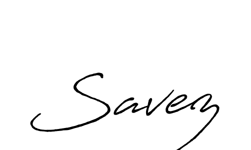 Savez stylish signature style. Best Handwritten Sign (Antro_Vectra_Bolder) for my name. Handwritten Signature Collection Ideas for my name Savez. Savez signature style 7 images and pictures png