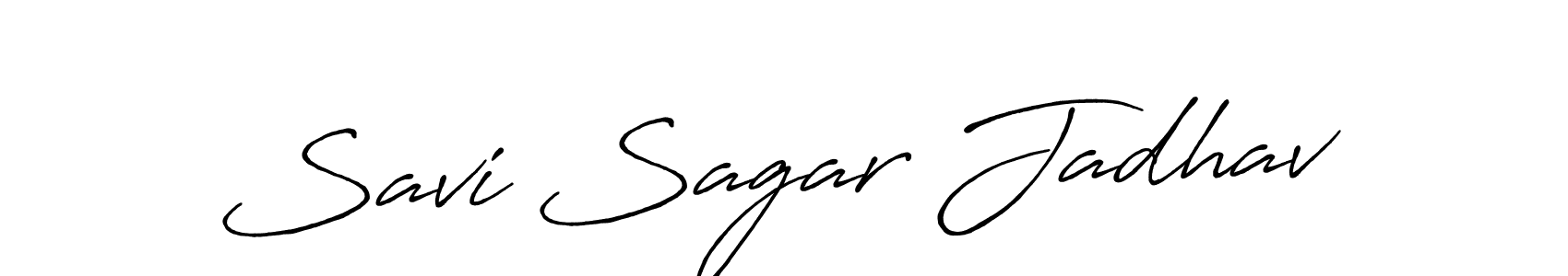 Make a short Savi Sagar Jadhav signature style. Manage your documents anywhere anytime using Antro_Vectra_Bolder. Create and add eSignatures, submit forms, share and send files easily. Savi Sagar Jadhav signature style 7 images and pictures png