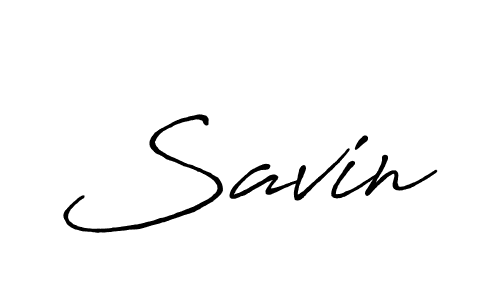 Savin stylish signature style. Best Handwritten Sign (Antro_Vectra_Bolder) for my name. Handwritten Signature Collection Ideas for my name Savin. Savin signature style 7 images and pictures png