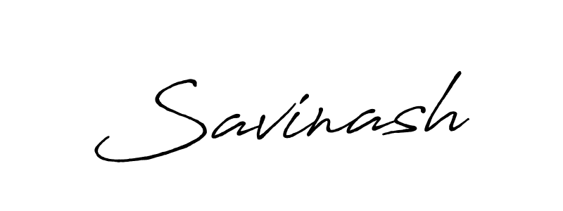 Make a beautiful signature design for name Savinash. With this signature (Antro_Vectra_Bolder) style, you can create a handwritten signature for free. Savinash signature style 7 images and pictures png