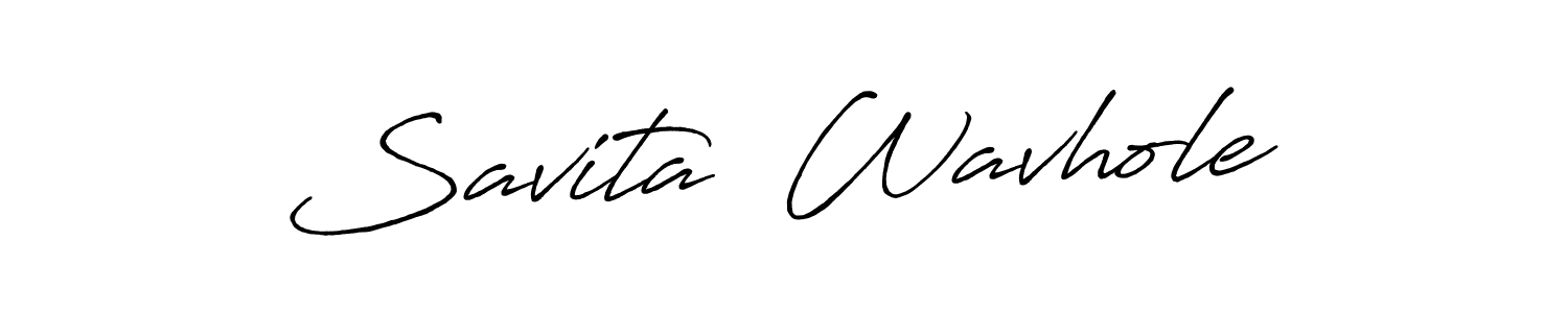 Also we have Savita  Wavhole name is the best signature style. Create professional handwritten signature collection using Antro_Vectra_Bolder autograph style. Savita  Wavhole signature style 7 images and pictures png