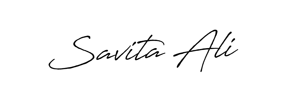 How to make Savita Ali signature? Antro_Vectra_Bolder is a professional autograph style. Create handwritten signature for Savita Ali name. Savita Ali signature style 7 images and pictures png