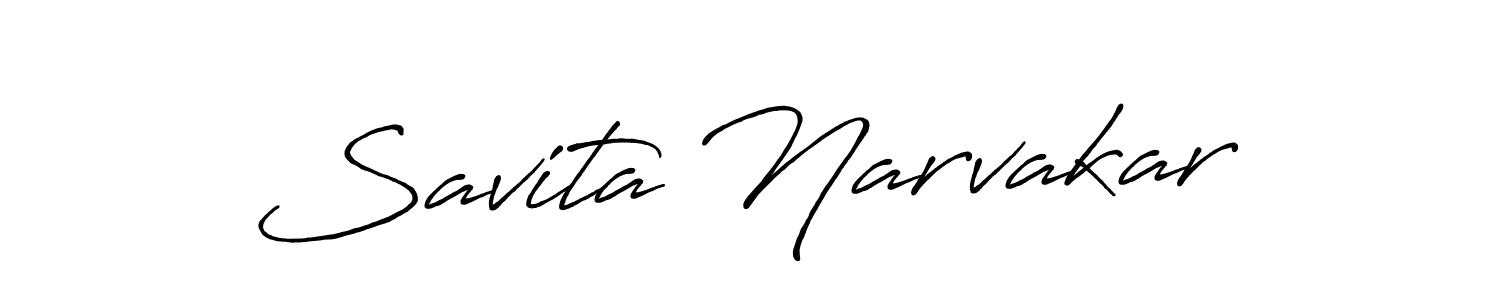 Also You can easily find your signature by using the search form. We will create Savita Narvakar name handwritten signature images for you free of cost using Antro_Vectra_Bolder sign style. Savita Narvakar signature style 7 images and pictures png