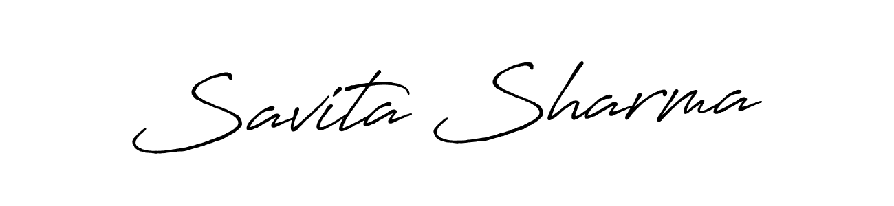 Use a signature maker to create a handwritten signature online. With this signature software, you can design (Antro_Vectra_Bolder) your own signature for name Savita Sharma. Savita Sharma signature style 7 images and pictures png