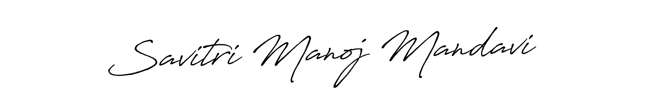 Make a short Savitri Manoj Mandavi signature style. Manage your documents anywhere anytime using Antro_Vectra_Bolder. Create and add eSignatures, submit forms, share and send files easily. Savitri Manoj Mandavi signature style 7 images and pictures png