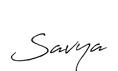 Use a signature maker to create a handwritten signature online. With this signature software, you can design (Antro_Vectra_Bolder) your own signature for name Savya. Savya signature style 7 images and pictures png