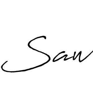 Use a signature maker to create a handwritten signature online. With this signature software, you can design (Antro_Vectra_Bolder) your own signature for name Saw. Saw signature style 7 images and pictures png