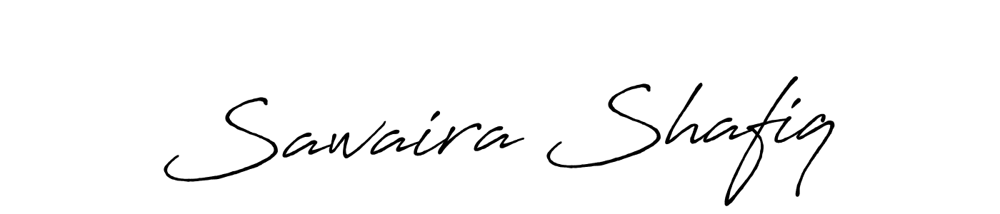 Create a beautiful signature design for name Sawaira Shafiq. With this signature (Antro_Vectra_Bolder) fonts, you can make a handwritten signature for free. Sawaira Shafiq signature style 7 images and pictures png