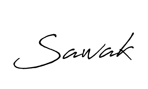 Sawak stylish signature style. Best Handwritten Sign (Antro_Vectra_Bolder) for my name. Handwritten Signature Collection Ideas for my name Sawak. Sawak signature style 7 images and pictures png