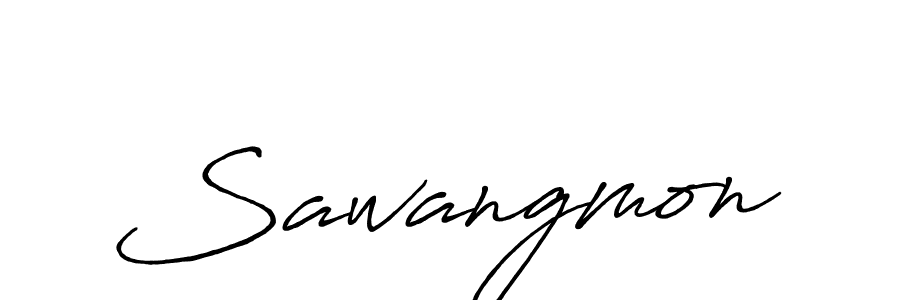 How to make Sawangmon signature? Antro_Vectra_Bolder is a professional autograph style. Create handwritten signature for Sawangmon name. Sawangmon signature style 7 images and pictures png