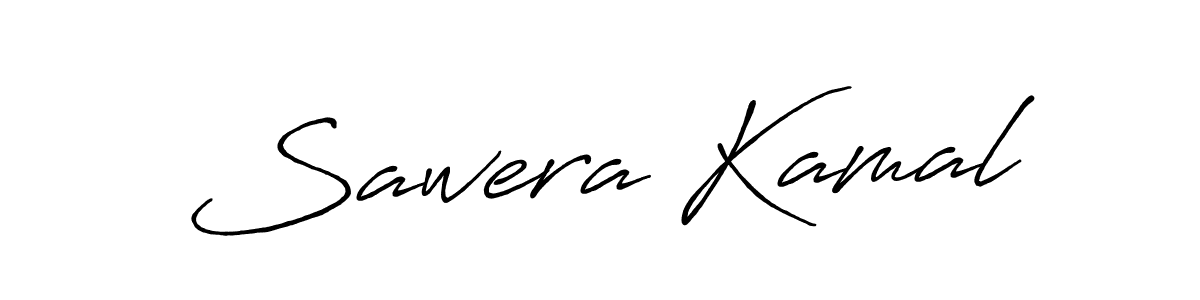 Similarly Antro_Vectra_Bolder is the best handwritten signature design. Signature creator online .You can use it as an online autograph creator for name Sawera Kamal. Sawera Kamal signature style 7 images and pictures png