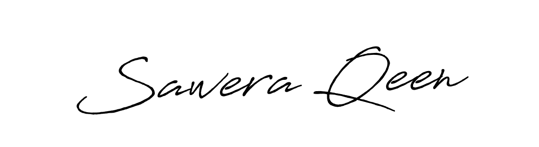 Create a beautiful signature design for name Sawera Qeen. With this signature (Antro_Vectra_Bolder) fonts, you can make a handwritten signature for free. Sawera Qeen signature style 7 images and pictures png
