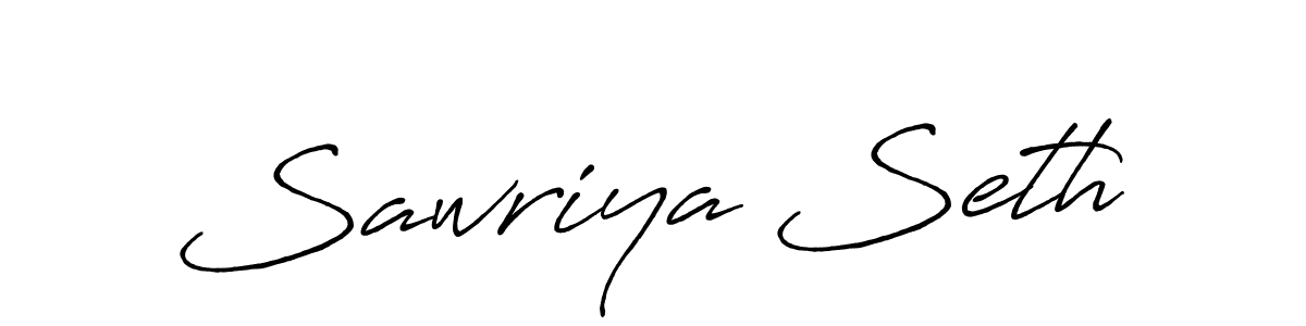 Use a signature maker to create a handwritten signature online. With this signature software, you can design (Antro_Vectra_Bolder) your own signature for name Sawriya Seth. Sawriya Seth signature style 7 images and pictures png