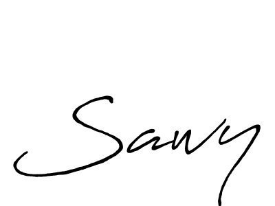 Create a beautiful signature design for name Sawy. With this signature (Antro_Vectra_Bolder) fonts, you can make a handwritten signature for free. Sawy signature style 7 images and pictures png