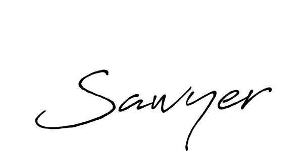 Use a signature maker to create a handwritten signature online. With this signature software, you can design (Antro_Vectra_Bolder) your own signature for name Sawyer. Sawyer signature style 7 images and pictures png