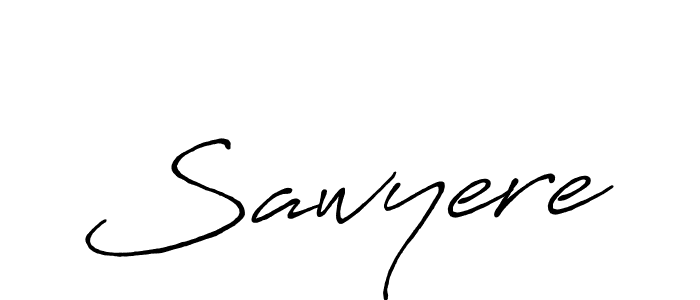 Sawyere stylish signature style. Best Handwritten Sign (Antro_Vectra_Bolder) for my name. Handwritten Signature Collection Ideas for my name Sawyere. Sawyere signature style 7 images and pictures png