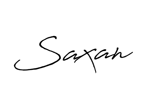 Create a beautiful signature design for name Saxan. With this signature (Antro_Vectra_Bolder) fonts, you can make a handwritten signature for free. Saxan signature style 7 images and pictures png
