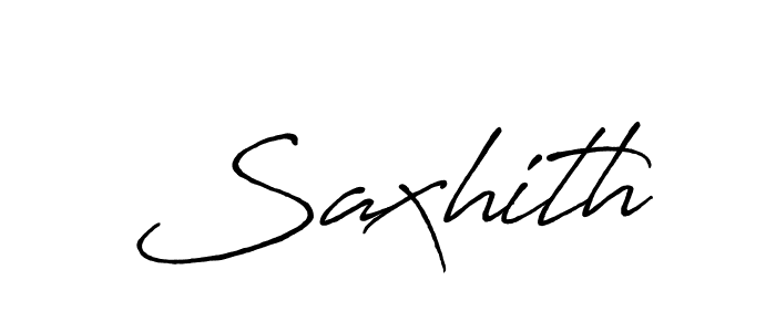 Create a beautiful signature design for name Saxhith. With this signature (Antro_Vectra_Bolder) fonts, you can make a handwritten signature for free. Saxhith signature style 7 images and pictures png