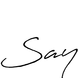 Similarly Antro_Vectra_Bolder is the best handwritten signature design. Signature creator online .You can use it as an online autograph creator for name Say. Say signature style 7 images and pictures png