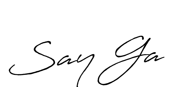 Best and Professional Signature Style for Say Ga. Antro_Vectra_Bolder Best Signature Style Collection. Say Ga signature style 7 images and pictures png