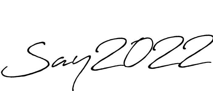 Say2022 stylish signature style. Best Handwritten Sign (Antro_Vectra_Bolder) for my name. Handwritten Signature Collection Ideas for my name Say2022. Say2022 signature style 7 images and pictures png