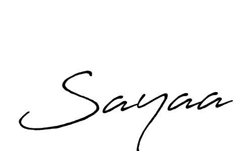 Sayaa stylish signature style. Best Handwritten Sign (Antro_Vectra_Bolder) for my name. Handwritten Signature Collection Ideas for my name Sayaa. Sayaa signature style 7 images and pictures png