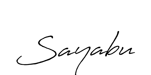 if you are searching for the best signature style for your name Sayabu. so please give up your signature search. here we have designed multiple signature styles  using Antro_Vectra_Bolder. Sayabu signature style 7 images and pictures png