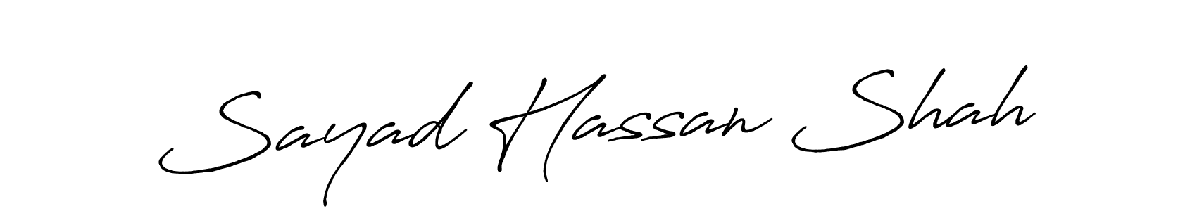 Once you've used our free online signature maker to create your best signature Antro_Vectra_Bolder style, it's time to enjoy all of the benefits that Sayad Hassan Shah name signing documents. Sayad Hassan Shah signature style 7 images and pictures png