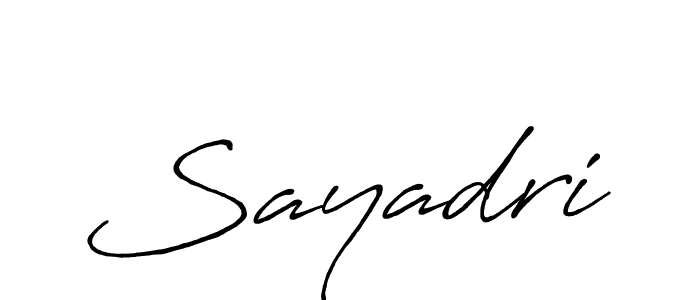 It looks lik you need a new signature style for name Sayadri. Design unique handwritten (Antro_Vectra_Bolder) signature with our free signature maker in just a few clicks. Sayadri signature style 7 images and pictures png