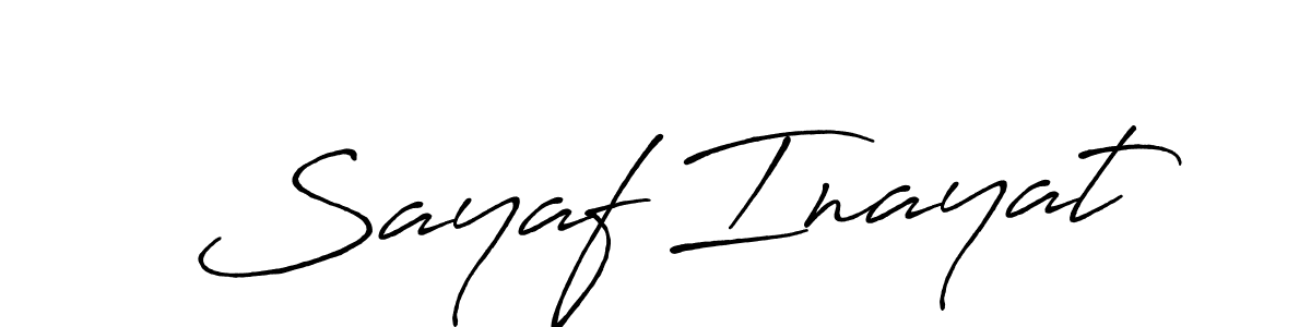 You can use this online signature creator to create a handwritten signature for the name Sayaf Inayat. This is the best online autograph maker. Sayaf Inayat signature style 7 images and pictures png
