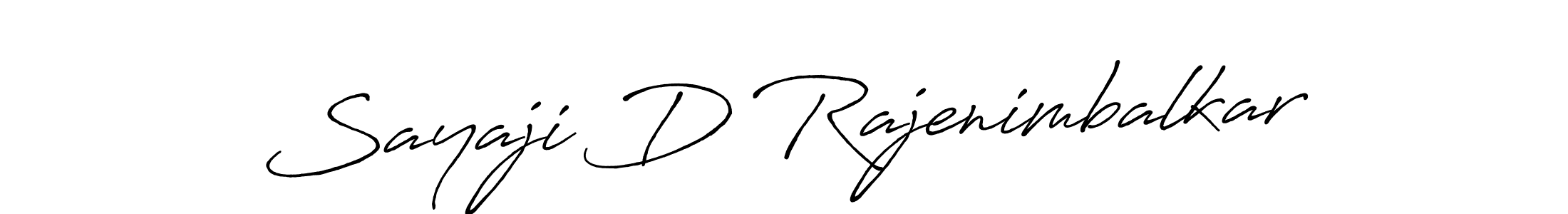 How to make Sayaji D Rajenimbalkar signature? Antro_Vectra_Bolder is a professional autograph style. Create handwritten signature for Sayaji D Rajenimbalkar name. Sayaji D Rajenimbalkar signature style 7 images and pictures png