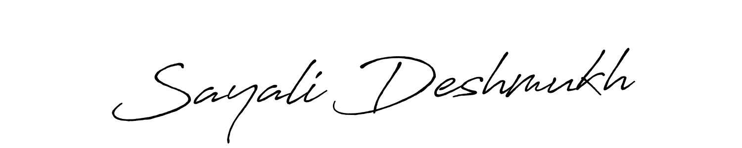 How to make Sayali Deshmukh signature? Antro_Vectra_Bolder is a professional autograph style. Create handwritten signature for Sayali Deshmukh name. Sayali Deshmukh signature style 7 images and pictures png