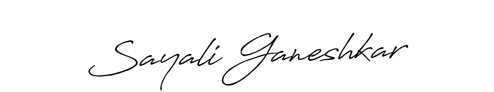 Use a signature maker to create a handwritten signature online. With this signature software, you can design (Antro_Vectra_Bolder) your own signature for name Sayali Ganeshkar. Sayali Ganeshkar signature style 7 images and pictures png