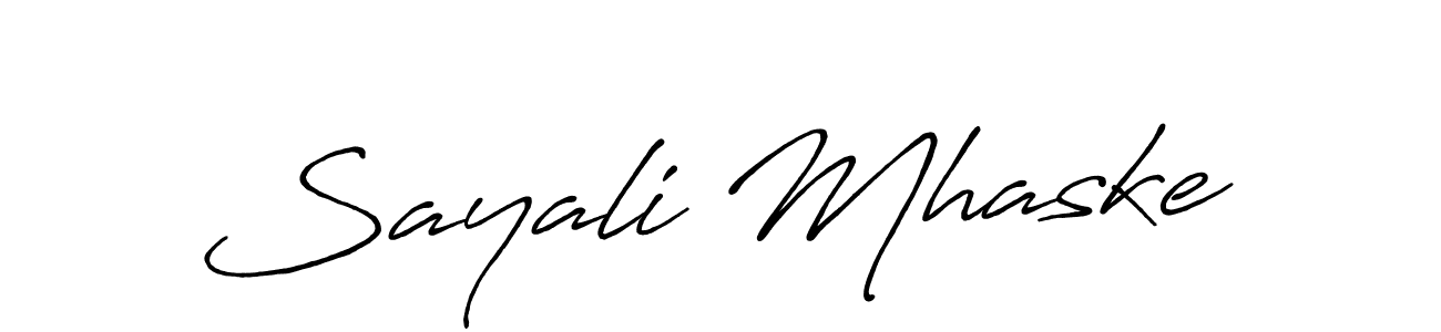 Design your own signature with our free online signature maker. With this signature software, you can create a handwritten (Antro_Vectra_Bolder) signature for name Sayali Mhaske. Sayali Mhaske signature style 7 images and pictures png