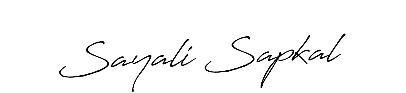 Design your own signature with our free online signature maker. With this signature software, you can create a handwritten (Antro_Vectra_Bolder) signature for name Sayali Sapkal. Sayali Sapkal signature style 7 images and pictures png