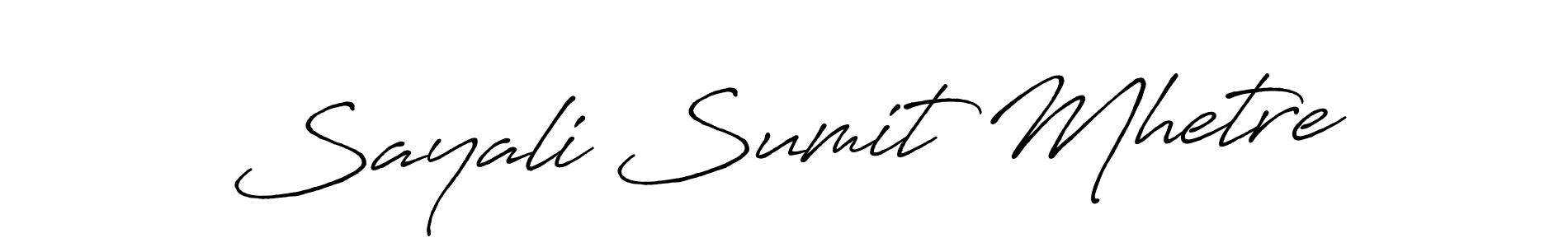 if you are searching for the best signature style for your name Sayali Sumit Mhetre. so please give up your signature search. here we have designed multiple signature styles  using Antro_Vectra_Bolder. Sayali Sumit Mhetre signature style 7 images and pictures png