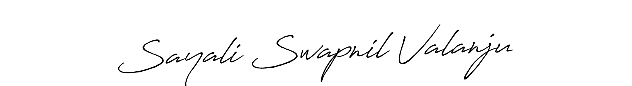 Use a signature maker to create a handwritten signature online. With this signature software, you can design (Antro_Vectra_Bolder) your own signature for name Sayali Swapnil Valanju. Sayali Swapnil Valanju signature style 7 images and pictures png