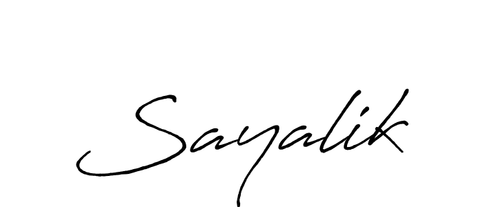 Also we have Sayalik name is the best signature style. Create professional handwritten signature collection using Antro_Vectra_Bolder autograph style. Sayalik signature style 7 images and pictures png