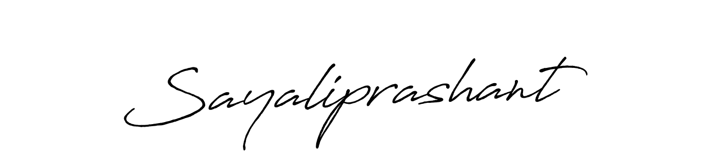 Also we have Sayaliprashant name is the best signature style. Create professional handwritten signature collection using Antro_Vectra_Bolder autograph style. Sayaliprashant signature style 7 images and pictures png