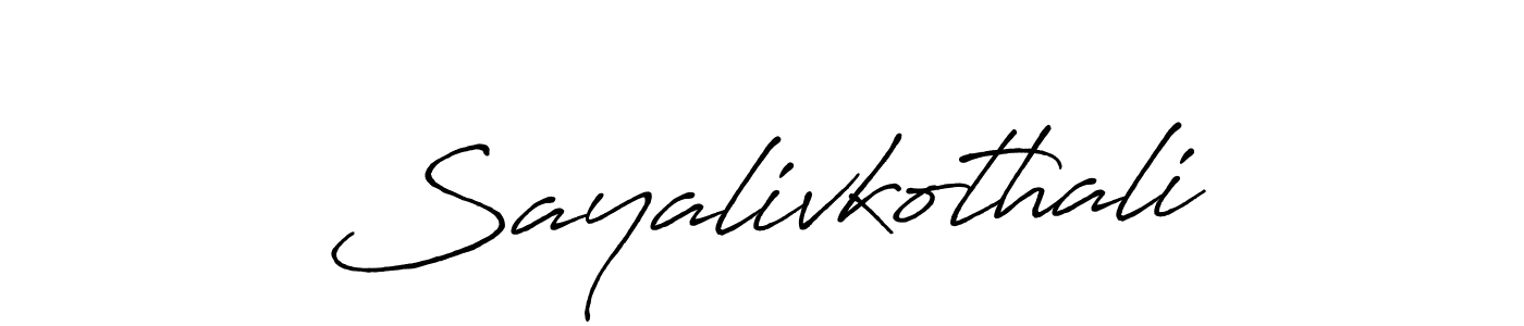 Once you've used our free online signature maker to create your best signature Antro_Vectra_Bolder style, it's time to enjoy all of the benefits that Sayalivkothali name signing documents. Sayalivkothali signature style 7 images and pictures png