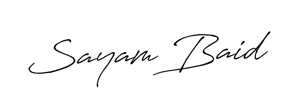 Here are the top 10 professional signature styles for the name Sayam Baid. These are the best autograph styles you can use for your name. Sayam Baid signature style 7 images and pictures png