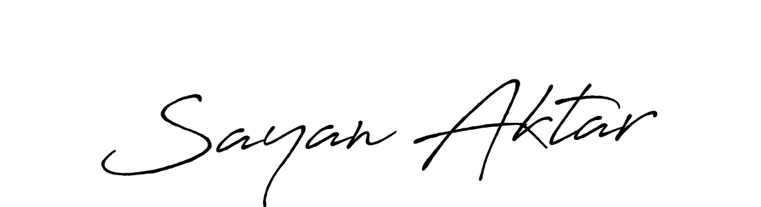 Once you've used our free online signature maker to create your best signature Antro_Vectra_Bolder style, it's time to enjoy all of the benefits that Sayan Aktar name signing documents. Sayan Aktar signature style 7 images and pictures png